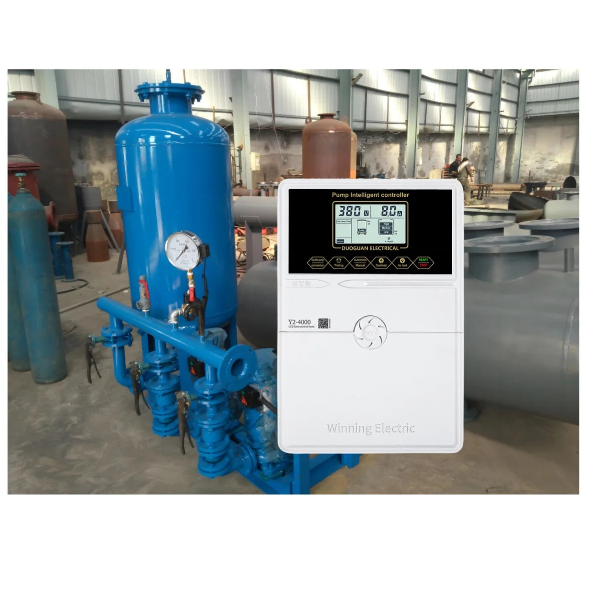 Best Review 4KW 380V ABS Submersible Pump Starter Motor Controller with Control Panel