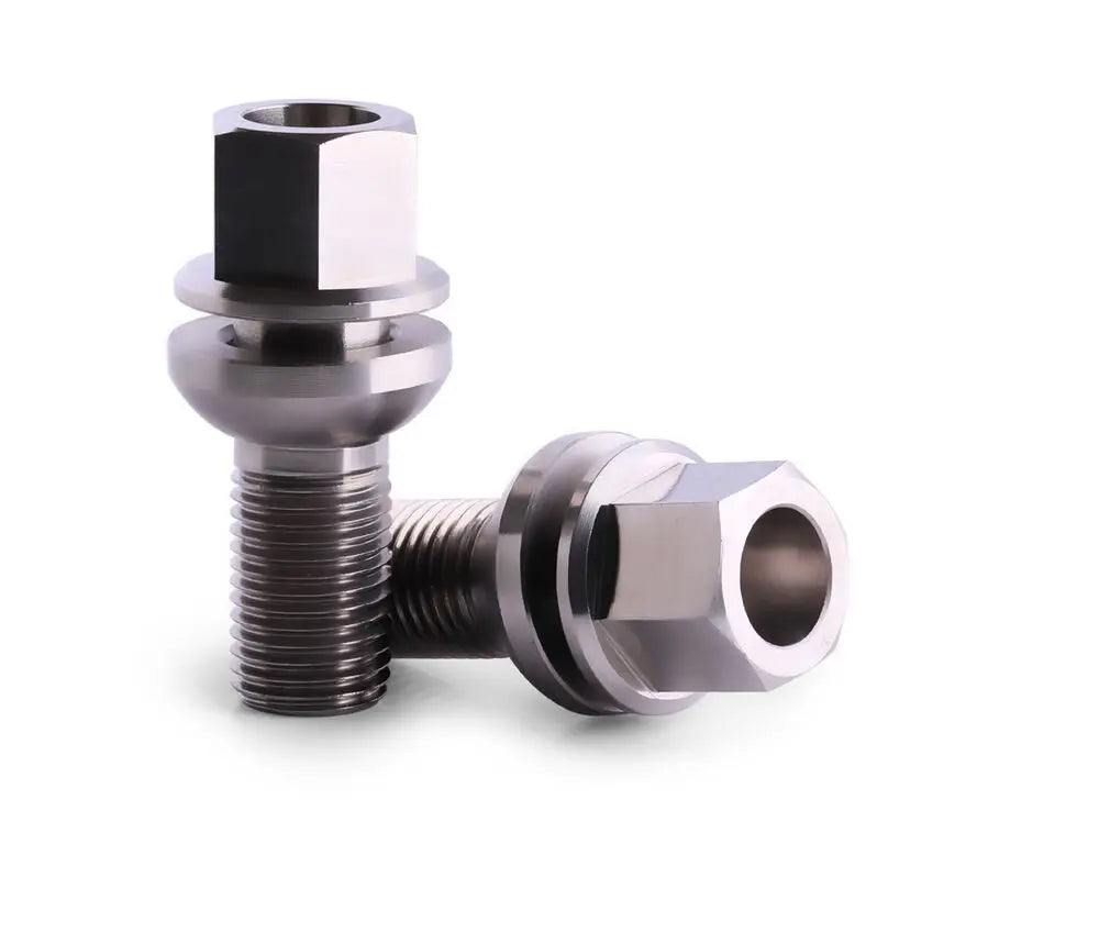 M14 Durable Titanium Lug Bolts Pitch Cycling Screws for Motorcycle and Bicycle Brake  Wheel Stainless Steel Lug Bolts