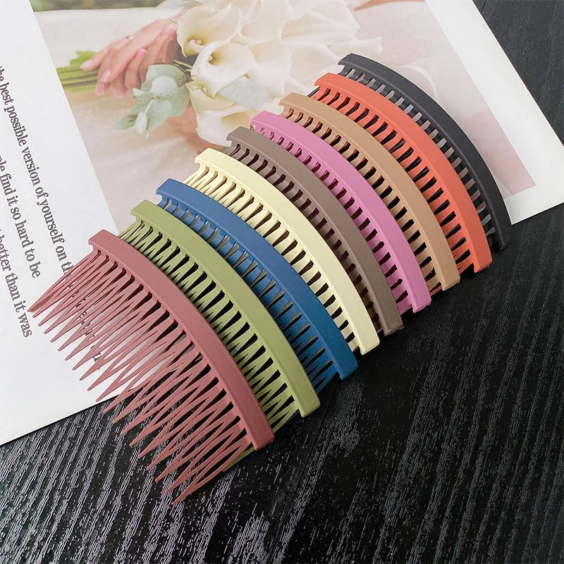 Wholesale Plastic Hair Comb Clip Women Fashion Broken Hair Finishing Tool Back Head Fixed Side Comb Accessories Bang Hair Clip