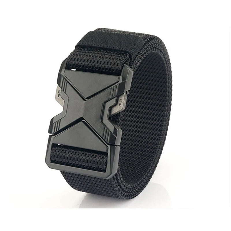 2023 New Tactical Leisure Belt Quick Dry Pure Nylon Webbing Customized Logo Fabric Belts
