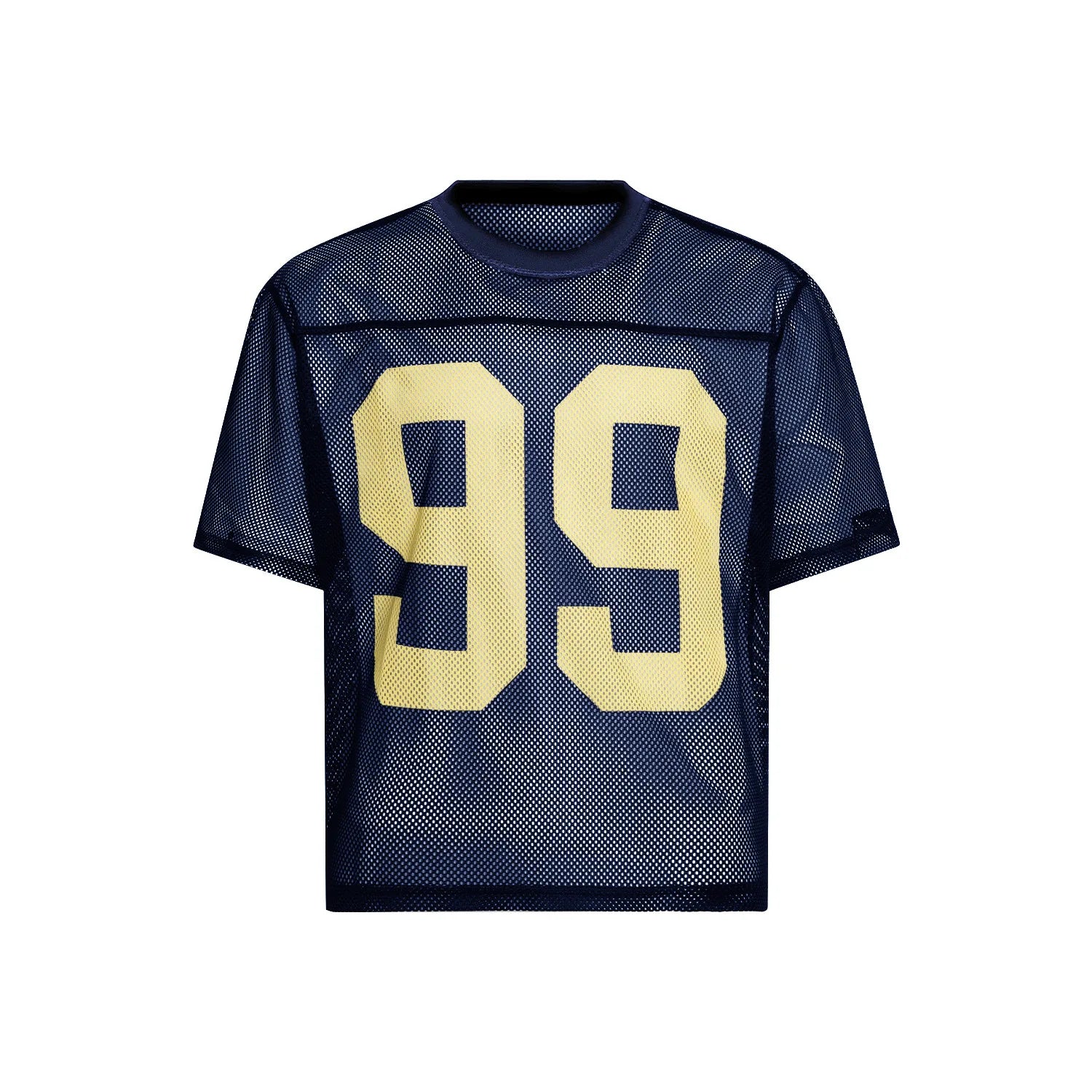 Yali Summer Latest Design Men Cropped Mesh Boxy Football Jersey Mesh Jersey 100% Polyester Mesh Sports Jersey