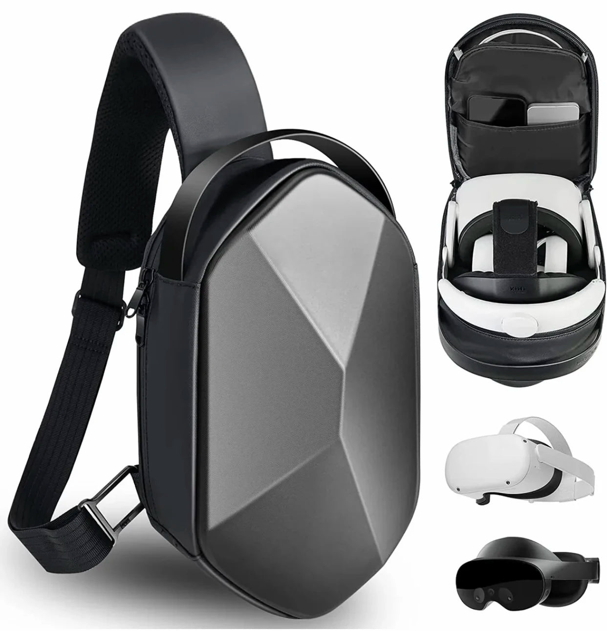 Customize Eva Portable Waterproof Hard Shell Quest 2 VR Travel Case for Meta Quest Pro Oculus Quest Pro VR Headset