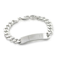 925 Sterling Silver Mens Chain Bracelet Chunky Link Chain Bar Bracelets Bangle