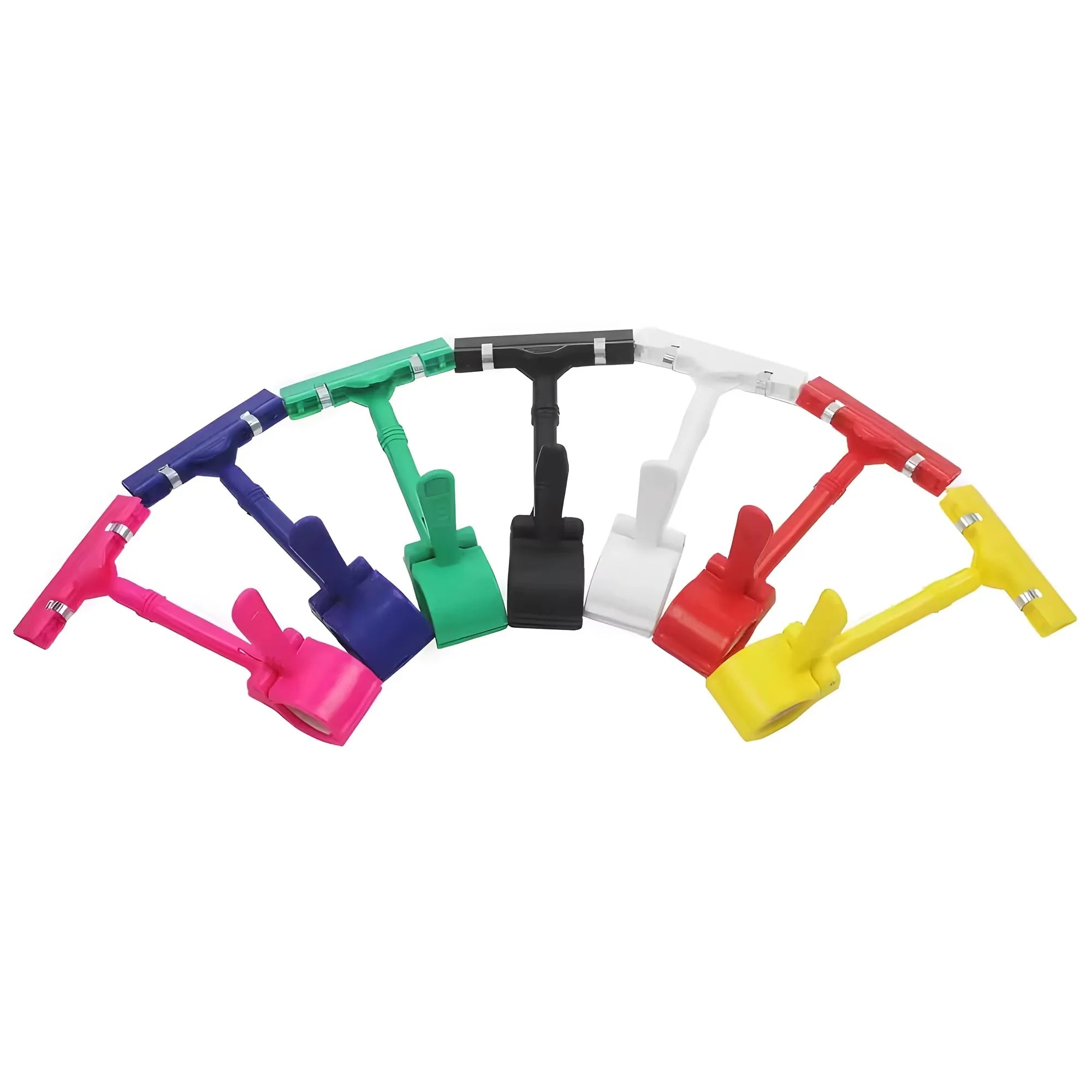 POP Supermarket Sign Price Tag Holders ABS+Metal Eco-Friendly Easy Installation Promotion Clips