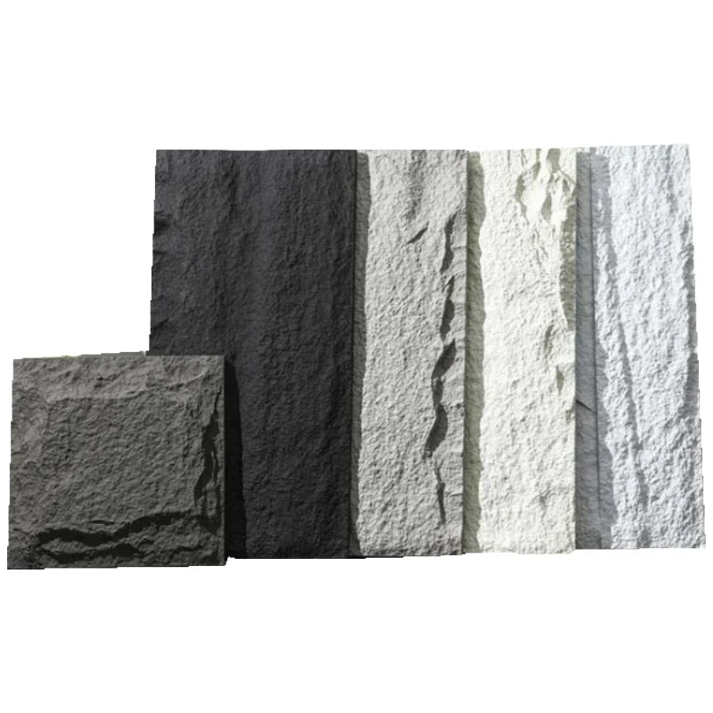 Ultra thin PU artificial stone skin lightweight and easy to install 600 * 300mm indoor and outdoor stone wall panels