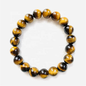 Wholesale Gemstone Bead Bracelet Yellow Tiger Eye Bracelet for Women and Men