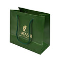 Custom Eco Friendly Recycled Cute Euro Green Shopping Bag with Cotton Rope Handle Logo Printed OEM Brand Luxury Small Paper Bag