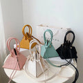 Unique Design Vegan Stone Pattern Ladies Crossbody Shoulder Bags Ladies Hand Bag Triangle Shaped Handbags for Women 2025