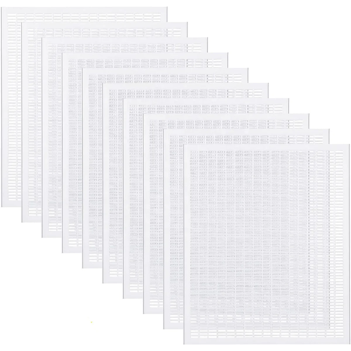 10Pcs White Plastic Queen Excluder for Bee Hive BeekeepingSeparating Queen Bees From Honey Beekeepers Looking to Harvest Honey