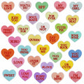 Stock 5.2*6.1cm  Iron on Embroidered Heart With Words Valentine Patch for Hat Bag Decoration