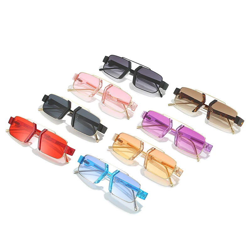 YTSXY1613 9FIVE LOGAN 2023 Luxury Sunglasses Small Square Blue PC Frame
