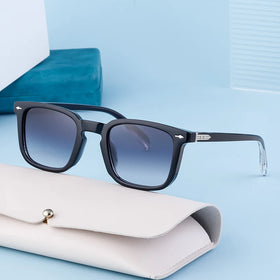 2024 Retro Men Women Sunglasses Good Quality UV400 Outdoor Driving Sun Glasses Wholesale Blue/Red/Grey Plastic Frames