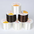 0.5/0.6/0.7/0.8/1.0mm 100meters Transparent Polyurethane Crystal Elastic Thread for Bracelets MegaBDM