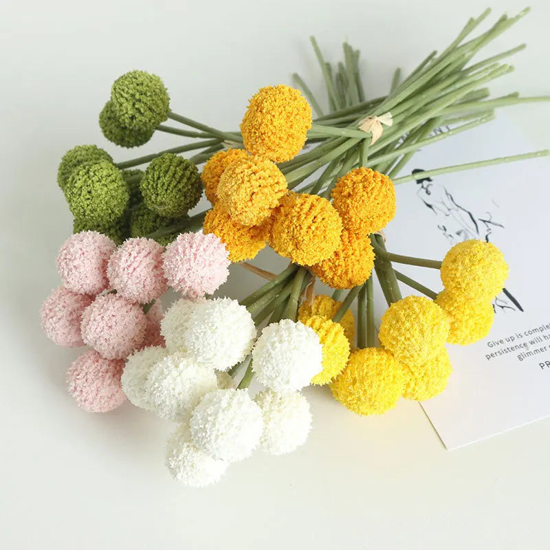M03450 China Manufacture Top Quality Wholesale Artificial Chrysanthemum Ball Flowers Artificial Chrysanthemum Ball Bouquet
