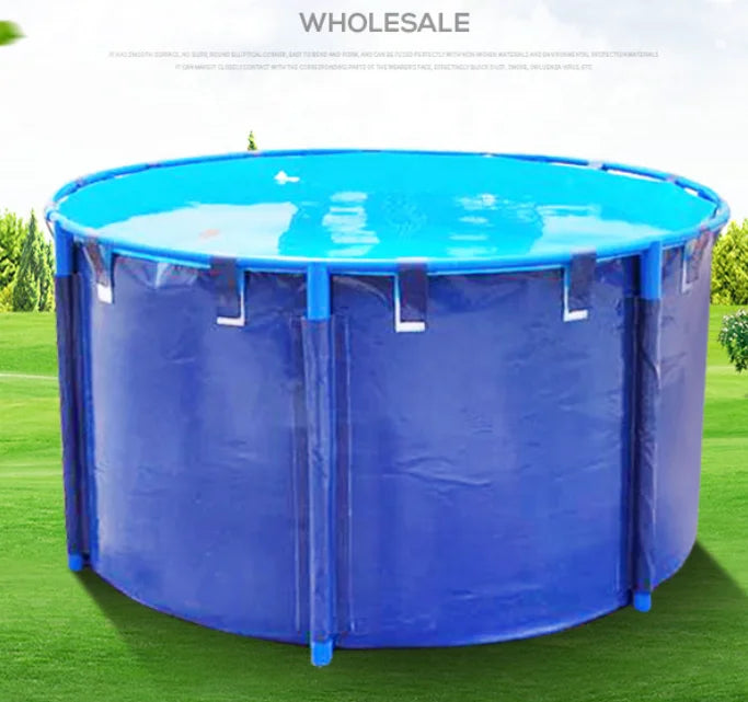 Wholesale Customized Size Mobile PVC Tarpaulin Fish Pond Plastic Fish Tank PVC Tarpaulin Fish Tank Pond