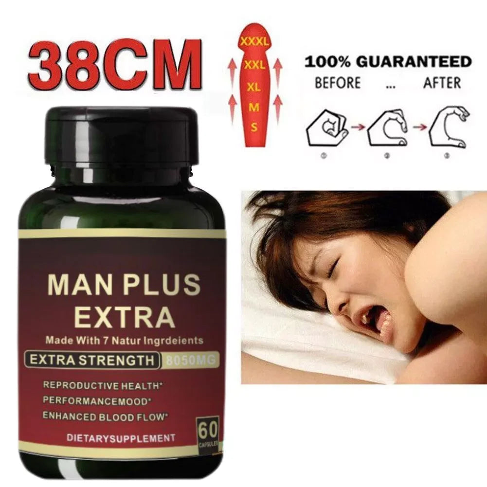 Highest Potency Organic Maca Root PLUS Capsules Natural Extract Herbs Enhancement Capsule Extract Maca Energy Booster Supplement
