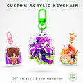CNAWO Wholesale Kuroko's Basketball Animation Keychain Creative Double-Layer Pendant Featuring Akashi Kagami UV Plastic Keyring