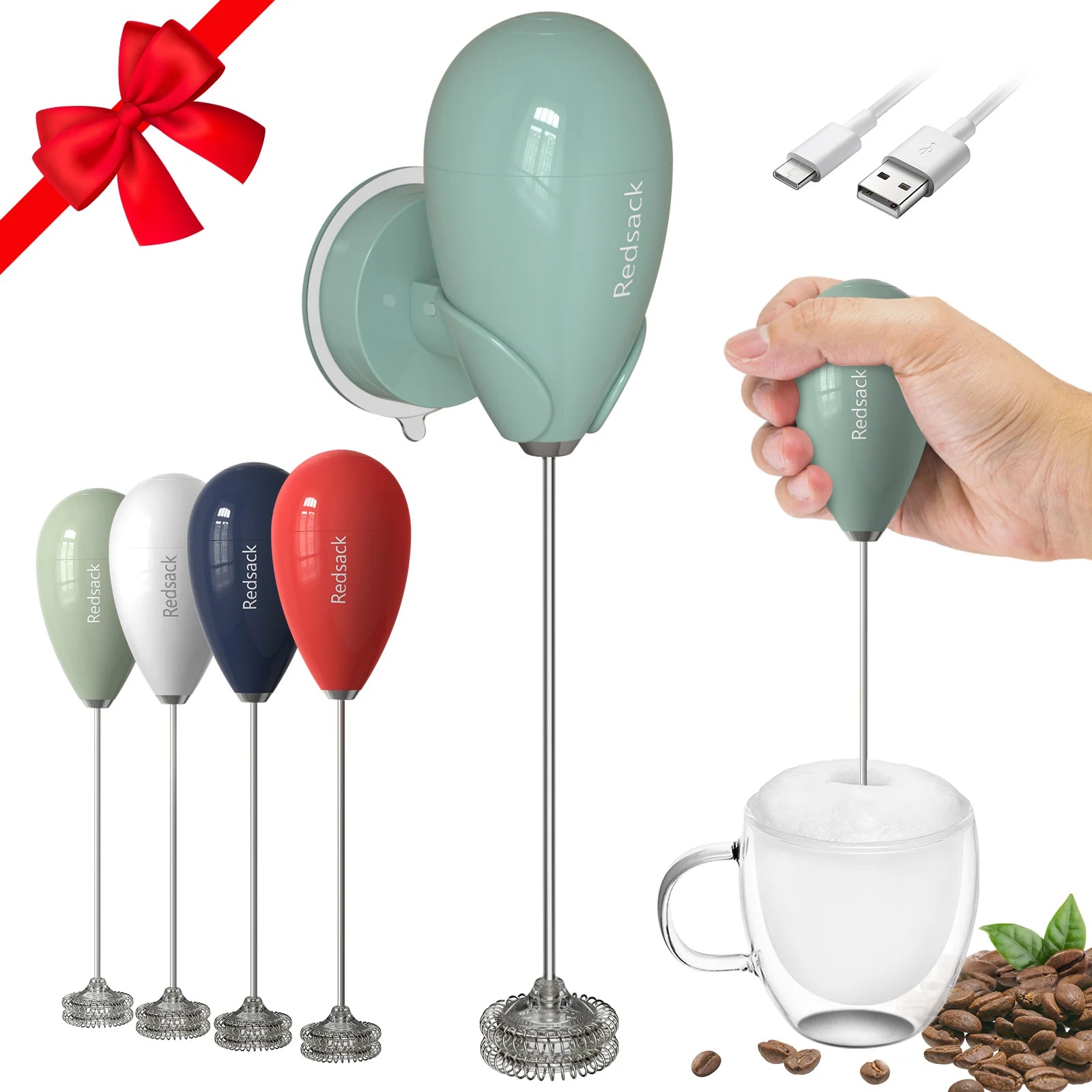 USB Rechargeable Mini Electric Portable Blender Mixer Bottle Frother for Milk Convenient and Eco-Friendly