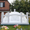 Factory Customized White Inflatable Bounce House Combo with Double Slide Large Castle PVC Toy Bouncer Ball Pit Feature for Sale