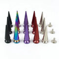Meetee BK904 25mm DIY Handmade Decorative Screw Spike Copper Nails for Leather Belt Clothes Decoration Punk Screw