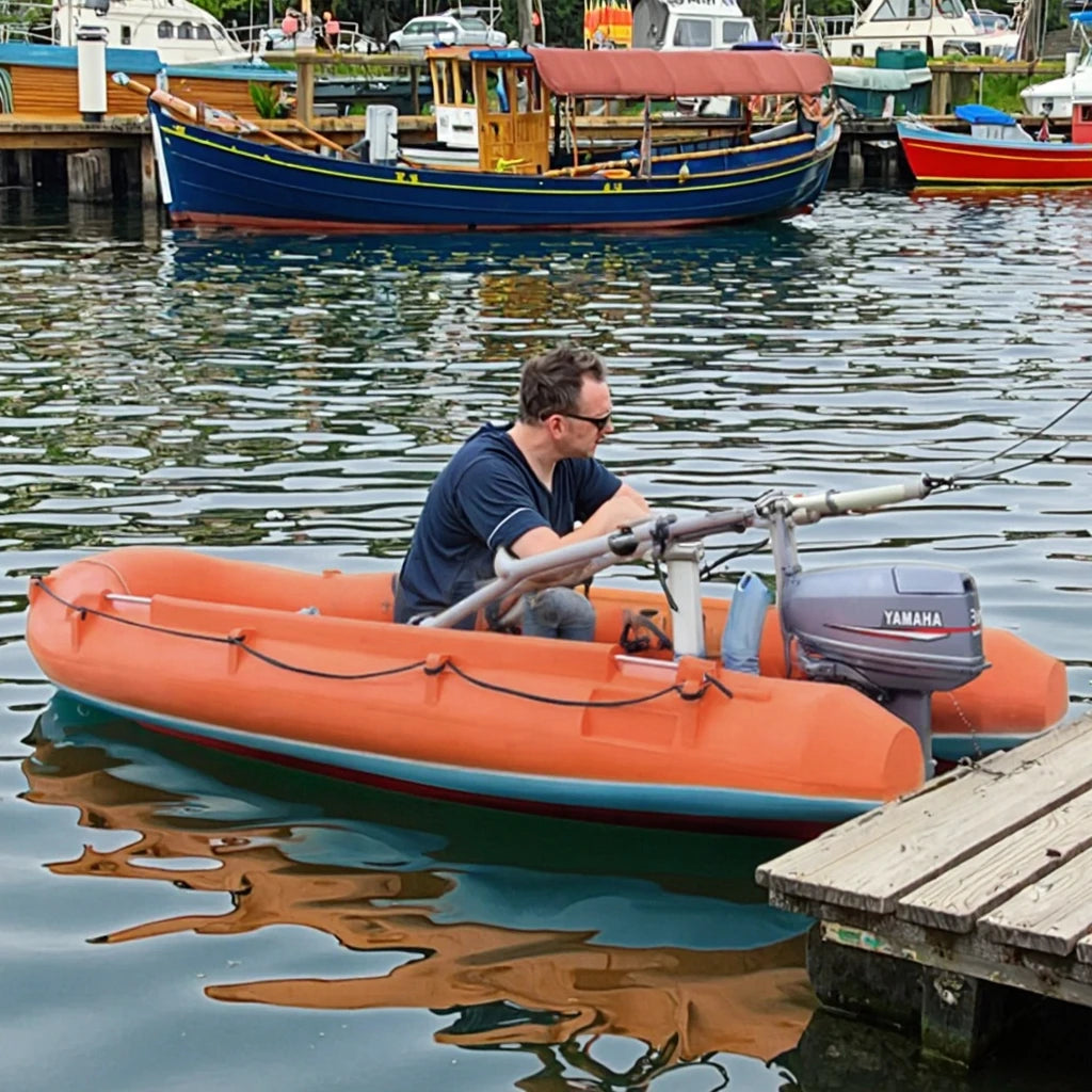 CE Certified Durable PVC Rib 330 Inflatable Fishing Boat with Outboard Motor for Lake and Outdoor Rowing