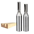 TCT Double Blade Straight Knife Solid Router Bits Woodworking Milling Cutter Slotting Tool with Cutter Head Trimming Machine