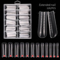 Dual Form Nail Tips Finger Poly UV Gel Quick Building Extension Mold False Nail Acrylic Stiletto Upper Plastic Nail Form