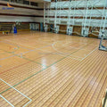 New Maple Interlocking Tiles Temporary Basketball Wooden Grain Flooring Basketball Court Sport Flooring