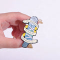 Qute Enamel Pin Metal Badges Hat Sweater Don't Talk Nonsense Text Custom Gift Men Women Friends Lapel Jewelry Accessories