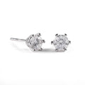 Fashion 0.5-1ct VVS Moissanite Diamond Earrings Women Jewelry 925 Sterling Silver 6 Prongs Moissanite Stud Earring Birthday Gift