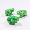 DIY Wholesale Natural Stone Animals Green Aventurine Carving Gemstone Elephant Crystal Elephants Carving for Crystal Decoration