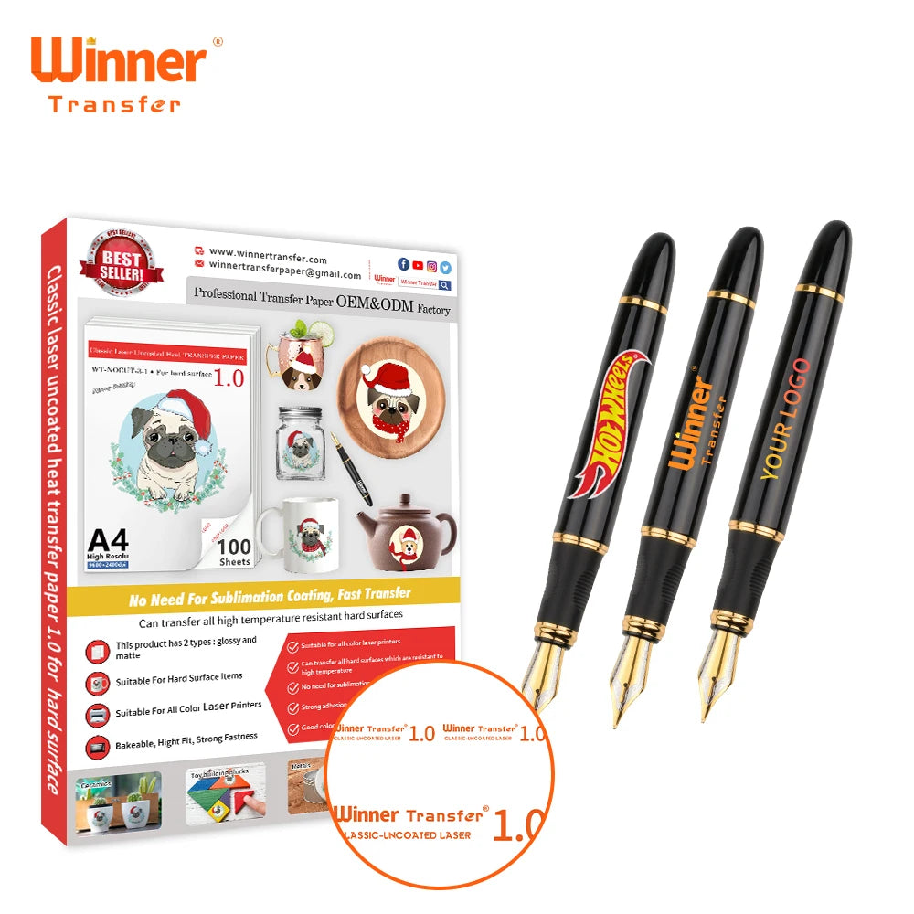 Best Quality  Pack of 100 PIieces Classic Laser Clever Paper for Hard Surface
