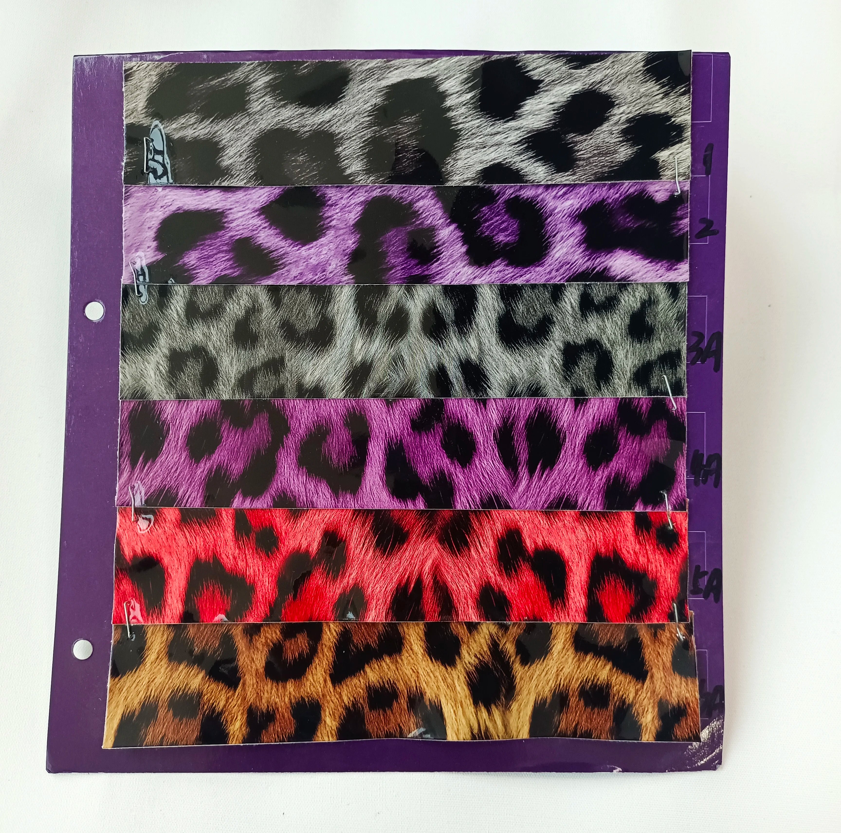 Hot Sale Leopard Print Mirror Leather PU Faux Leather for Bags