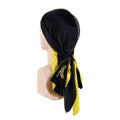 Customized Style Custom Logo Double Layer Silky Lining Velvet Durags for Men Stretch Headwraps Crushed Waves Doo Rag
