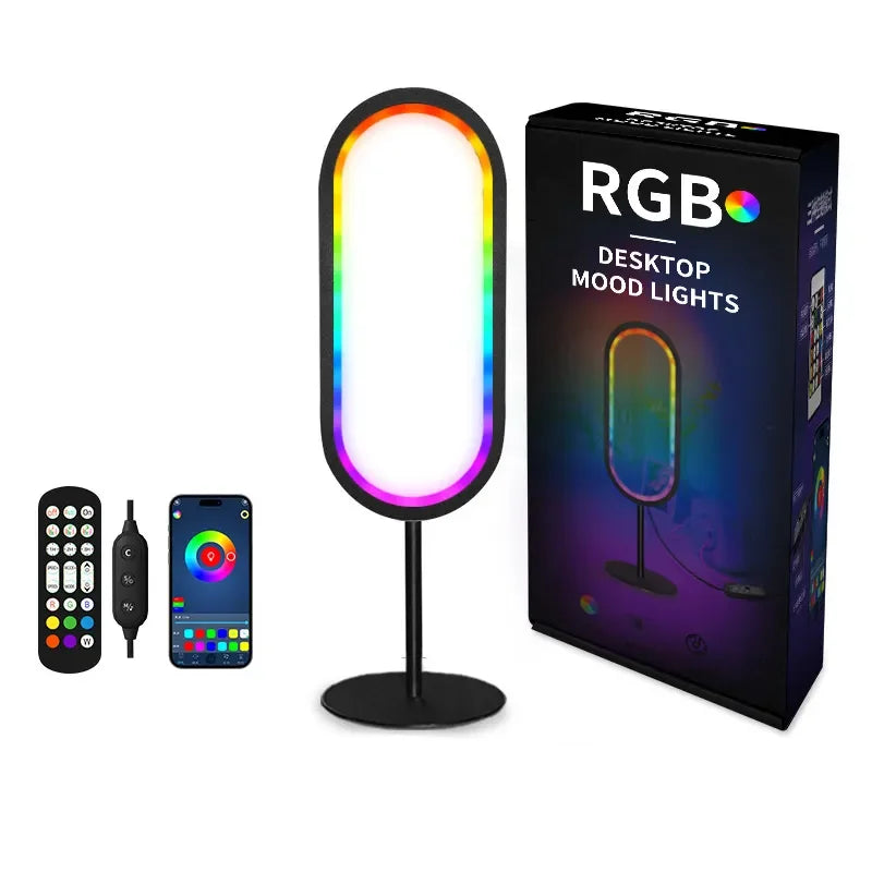 Howlighting U-shaped RGB USB App Computer Desktop Background Table Lamp Magic Color Video Live Music Induction Atmosphere Pickup