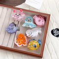 Lovely Marine Series Hair Claw Clip for Women Acetic Acid-Fine Whale Seal Octopus Tropical Fish Other Animal Hair Accessories