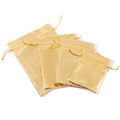Linna 10*15 Good Quality Crafts and Gifts Party Jewelry Packaging Silver Gold Jewelry Drawstring Pouch