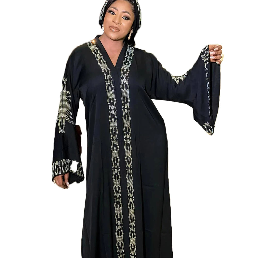 2023 Abaya Friperie Dubai Bale 1ere Choix African Clothing Abaya Femmes Robe Musulmane African Dress Linen Abaya