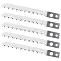 Set 5 HCS No.10 Industrial Jig Saw Blades 8TPI Steel Anti-Splinter Cut Feature Essential for Hardwood Softwood Laminate MDF