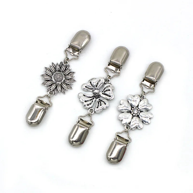 Vintage Retro Sweater Shawl Collar Clasp Brooch Clip for Women Girls for Wedding & Other Occasions
