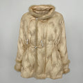 OFTBUY 2025 Winter Jacket Women's Short Outerwear Natural Real Mink Fur Coat Embroidery White Duck Jacket Windproof Streetwear