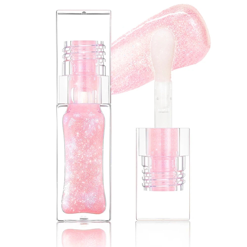 Custom Logo Plump Fruit Private Label Hot Selling Cute Girl Vegan Moisturizing Glitter Shimmer Lipgloss Bubble Gum Lip Oil