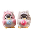 Mini Penguin Bag Pendant Stuffed Animal Toys Plush Kawaii Penguin Keychain Plush Doll Promotion Bag Hanging Decor Cute Keychains