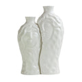 Modern Nordic Style Ceramic Flower Vase Small Diameter Porcelain Desktop Ornament for Indoor Home Decor Wedding Accessory
