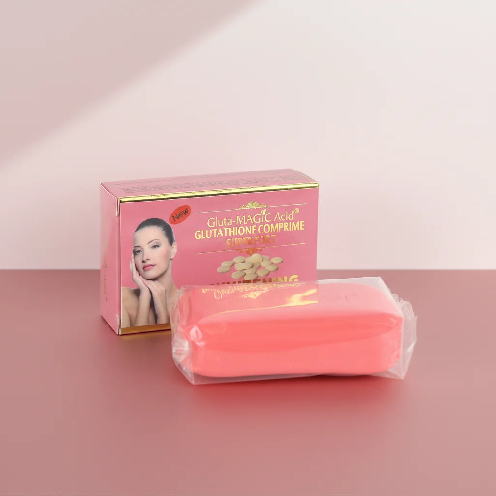 Gluta New Formula Customize Logo Fresh Whitening Body Cleansing Bath Soap Skin Lightening African Black Soap Chemical-Based