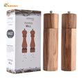 Wholesale High Quality   Acacia Wood Salt  Pepper Mill with Adjustable Coarseness