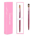 Metal Handle Acrylic Nail Brush Kolinsky Kolinsky Brush Rose Gold 60 PVC Tube/ Gift Box Round Hair Brush Metal 20cm 2025 #2~#18
