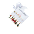 ZF 2022 Christmas Earring Set New Oil Dripping European American Creative Santa Claus Christmas Tree Ear Studs Trendy Wholesale
