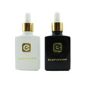 Rectangle Luxury Frosted Matte White Black Dropper 15ml 30ml 50ml 100ml Glass Dropper Bottles Serum Essential Oil Carton