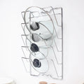Multifunction Metal Wall-Mounted Storage Holder for Kitchen Cutting Board Knife Pot Cover